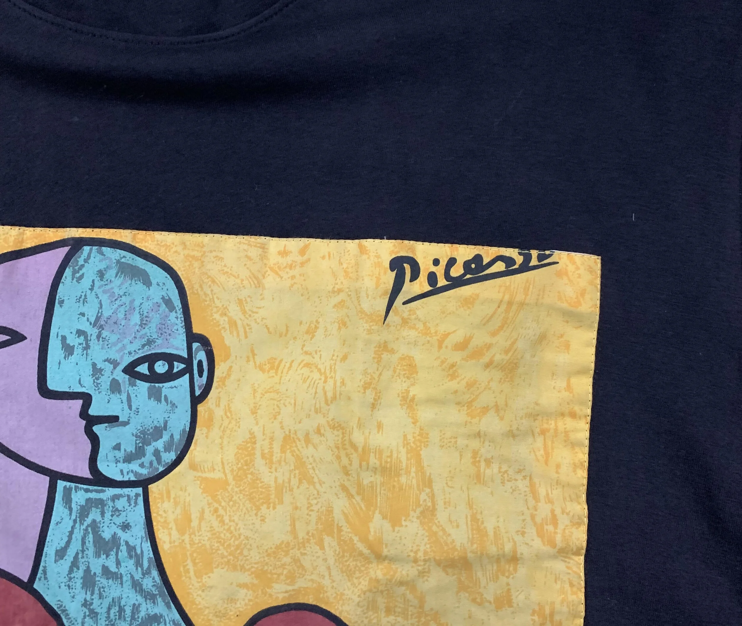 Vintage Picasso Cut And Sew T Shirt (Size M) — RootsBK
